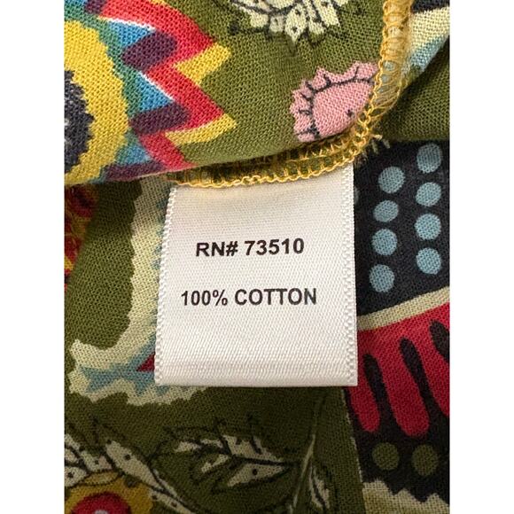 Ivy Jane Perfect Bliss Blouse Pearl Snap Top Women's Large Floral Green Western - Picture 13 of 14